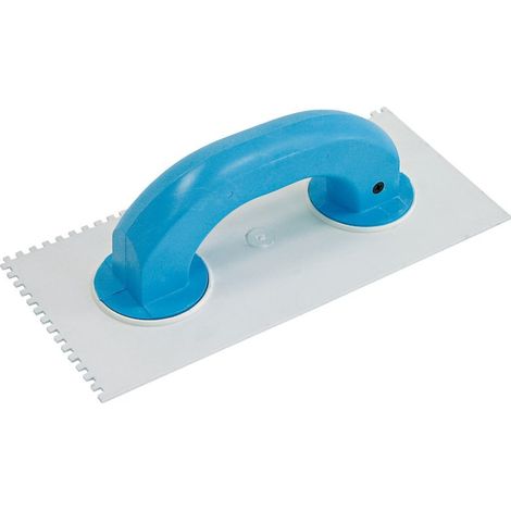 Truelle mega plastic trowel dents rectangulaires poignée fermée