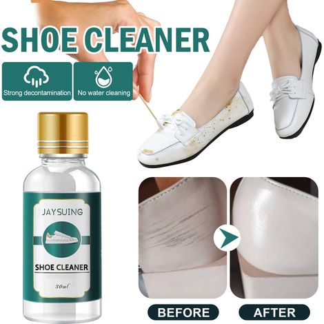 Nettoyant blanc pour baskets, élimine les taches noires et la saleté des bords, nettoie et blanchit, s'essuie instantanément, sans eau – 30 ml -- BIEMMEDUE (1/5)