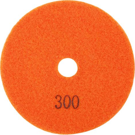 Ortviai Disque de polissage diamanté 10 cm pour marbre et granit, grain 300, usage humide (1/5)