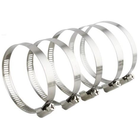 Collier de Serrage Tuyau Réglable 27-51mm Gamme en Acier Inoxydable 304 Assortiment Tuyau Pinces Clips pour Famille Tuyau D'eau, Home Gaz, Tube D'automobiles, Robinet 10 Pièces (12mm)