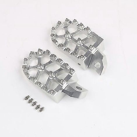 Für Kawasaki KDX200, KDX220, KDX250, KDX125, KDX250, KDX500, KDX220, KDX250, KDX125 Dirt Bike Motorrad Fußrasten, Fußrastenpedale, Fußstützen – Silber (1/5)