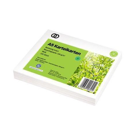 Soennecken Karteikarte oeco 1572 RC A5 liniert 100 St./Pack. (1/2)