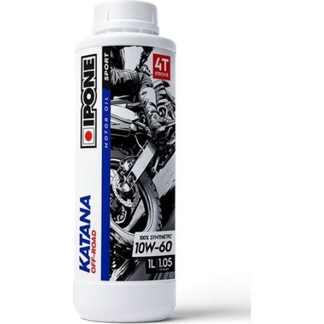 Aceite sintético todoterreno Ipone Katana 10W60 1l MA2 Ester Cross Enduro
