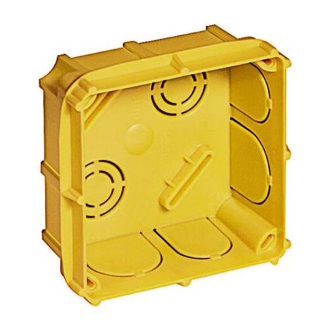 Scatola Derivazione incasso 87x87x44 mm, Completa di coperchio e viti, in resina antiurto