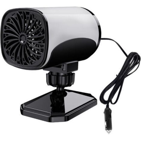 Mini-Lüfterheizung 12V, energiesparende Lüfterheizung 120W, USB-Dreh-Elektroheizlüfter mit 360-Grad-Drehhalterung