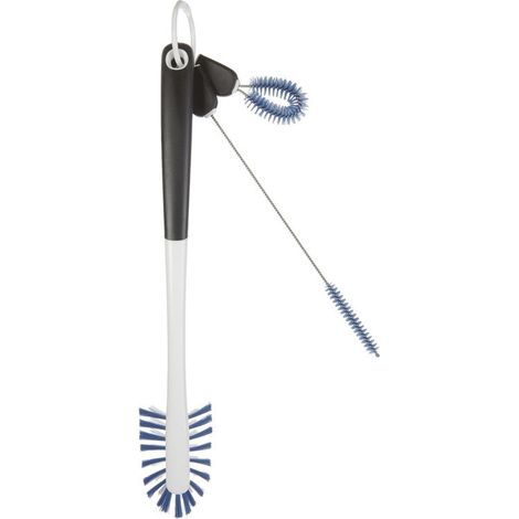 Bleu kit de nettoyage pour bouteilles 3 en 1 , Brosse de nettoyage, Petite brosse et goupillon (1/4)