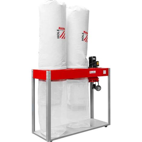 Holzmann – Aspirateur à copeaux 2200W – 400V – Capacité 2 x 180 litres – Moteur en métal pour performance d'aspiration constante