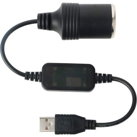Cavo convertitore USB A maschio a presa Accendisigari Femmina Femmina 12V Auto Converter, Presa Accendisigari per GPS E-Cane (1/5)