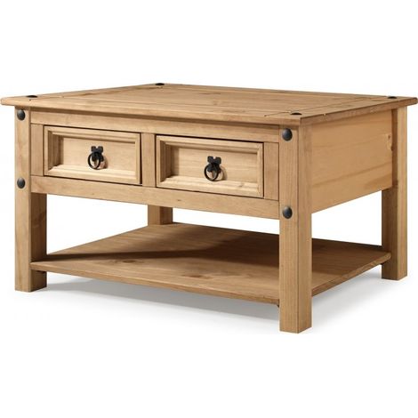 Corona 2 Drawer Coffee Table (1/4)