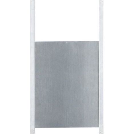 Sliding door for chicken coop - KERBL - Aluminum - 30 x 40 cm - Size M - Slides included (1/2)