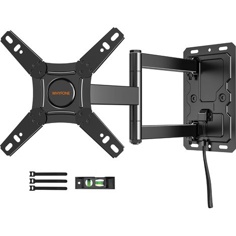 Support Mural pour Caravane TV avec Verrouillage pour la Plupart des TV 13-43 Pouces, Support RV TV pivotant à 180° VESA 200x200mm jusqu'à 25kg, Support Mural TV orientable et inclinable pour (1/5)