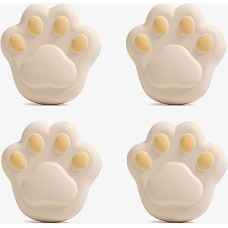 Set mit 4 katzenpfotenförmigen Eckenschützern, stoßdämpfend für Möbel und Tische, Babysicherheit - Crezuo (1/4)