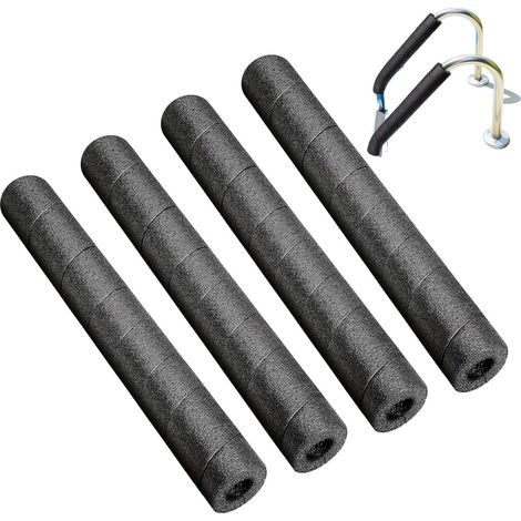 Mousse isolante pour tuyaux, lot de 4 pièces, housse antidérapante multi-usages  Mousse noire, pour extérieur, protection contre le gel hivernal, piscine, tuyau d'arrosage, arroseurs, cadres et meuble (1/5)