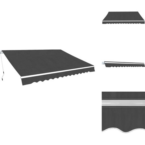 Markisen - Living Gelenkarmmarkise 400 cm Anthrazit (1/5)
