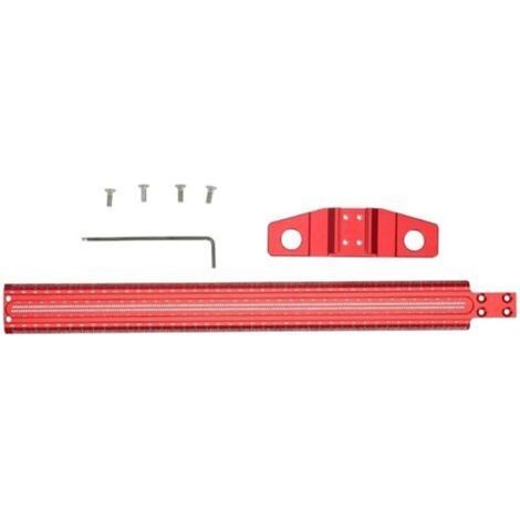 T-Square Ruler Type T Scriber Aluminium Alloy Wood Marking Ruler with Removable Backplate for Carpentry and Artistic Drawing Layout Tools (400mm)