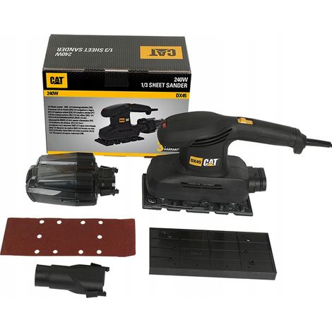 Ponceuse oscillante cat dx45 240W système cyclone base aluminium (1/3)