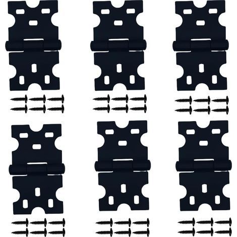 CCYKXA Pcs Black Hinges, Cabinet Hinges with Screws Suitable for Small Doors/Drawers/Windows/Home Furniture Hardware (1/5)
