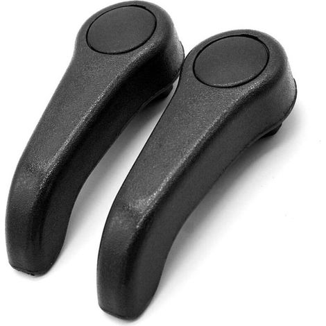 Ersatz-Sitzgriffe für Renault Clio Mk2 Schrägheck, Verstellhebel-Set (Schwarz), Schwarz-DOU