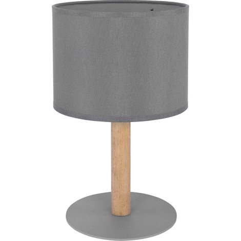 Tischlampe in Graphit Holz SEYA Wohnzimmer Leuchte (1/3)
