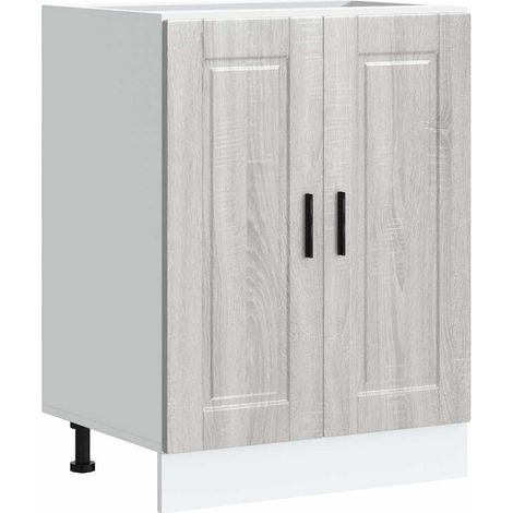 Maison Exclusive - Mueble bajo de cocina porto gris sonoma madera