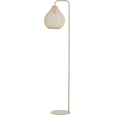 Light & Living - lámpara de pie - Elati - beige - metal textil -