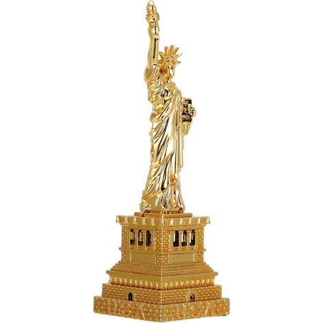 Legierungs Statue Freiheitsstatue Metall Skulptur 15cm Décoration Schreibtisch Bureau (1/5)