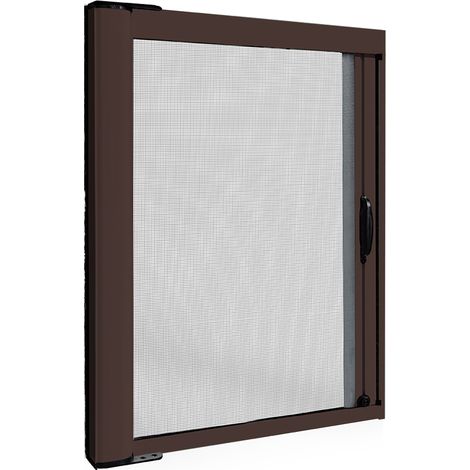 Zanzariere A Rullo Per Finestre Scorrevole Laterale 160x250 Riducibile 8017 Marrone (1/5)