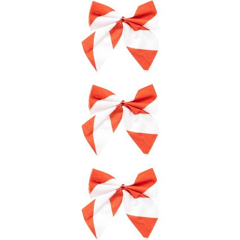 Set di 3 fiocchi a righe bianche e rosse - Feeric lights & christmas