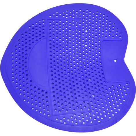 Grille d'urinoir anti-obstruction, résistante aux éclaboussures et désodorisante pour salle de bain, bureau et restaurant (bleu) (1/5)
