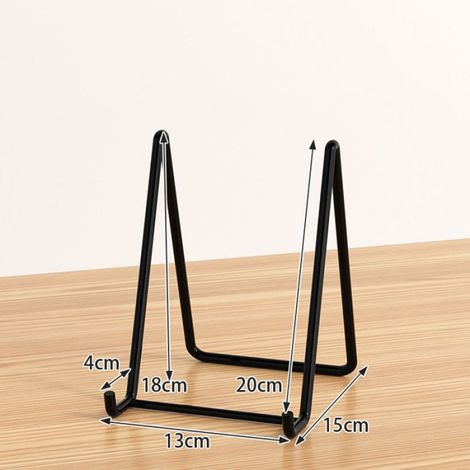 Supports de cadre photo. Présentoirs créatifs en verre sur pied noirs pour médailles et certificats. (1/4)