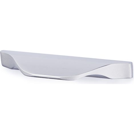 Asa de aluminio con acabado anodizado mate, dimensiones:72x8x20mm y entrepuntos:32mm -