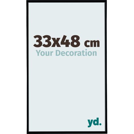 yd. - Cadre photo 33x48 - Noir Mat - Plastique - Evry