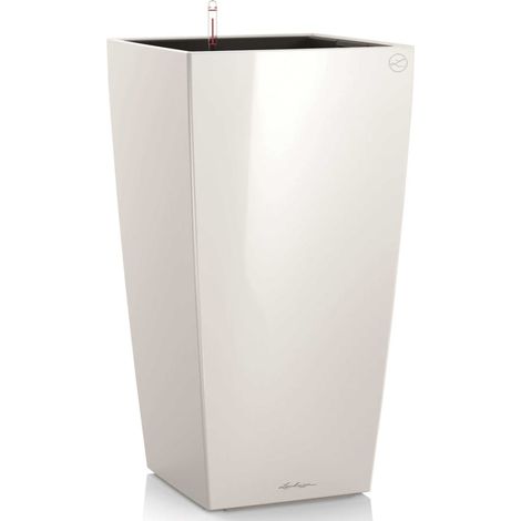 LECHUZA® Pflanzgefäße CUBICO Premium 50 Weiß hochglanz All-in-One