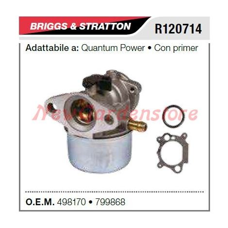 Vergaser B&S Rasenmähermäher QUANTUM power mit Zündhütchen R120714