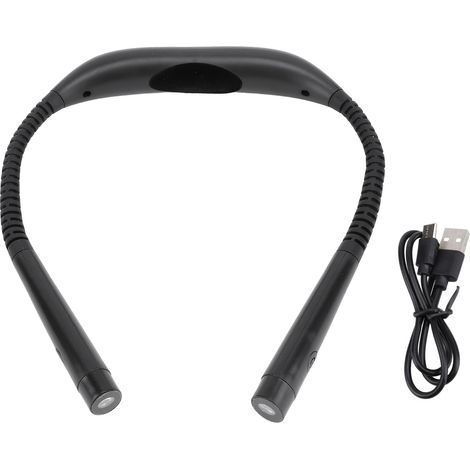 60LM Neck Reading Lamp, 3 Colors, Adjustable Temperature, Brightness, Rotating Head, USB Charging Lamp, for Bedroom, Dormitory, School (1/5)