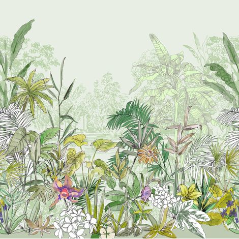 Papier peint panoramique modern Hortus (1/5)