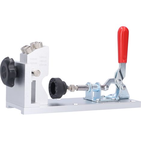 Perceuse Gabarit de Perçage Positionneur avec Ventouse Aluminium Outillage Menuiserie Précision (1/5)