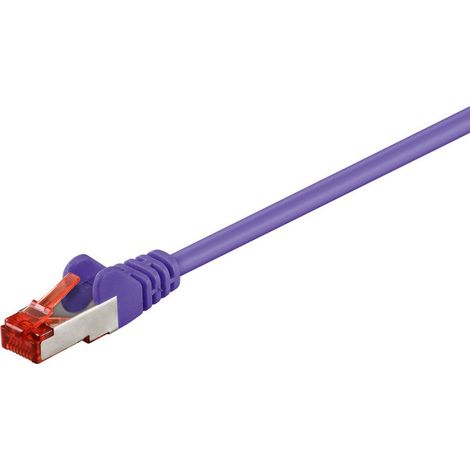 Câble MicroConnect S/FTP CAT6 15 m Violet lszh PiMF 4x2xAWG 28, Cu, SSTP615P
