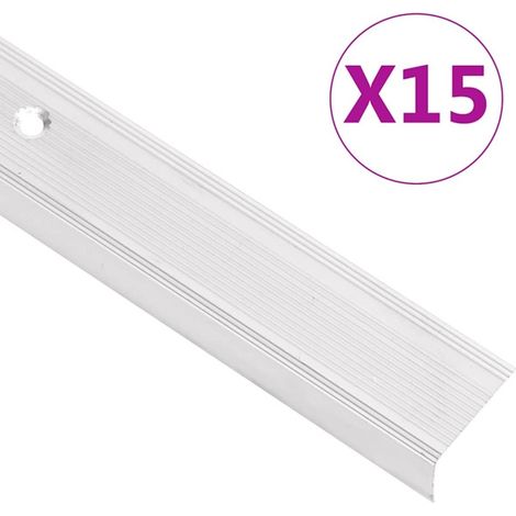 Profilé en aluminium pour marches d'escalier, 100 cm, pour la protection des escaliers et un usage quotidien, avec une application pratique dans différentes situations.-AquaForge (1/5)