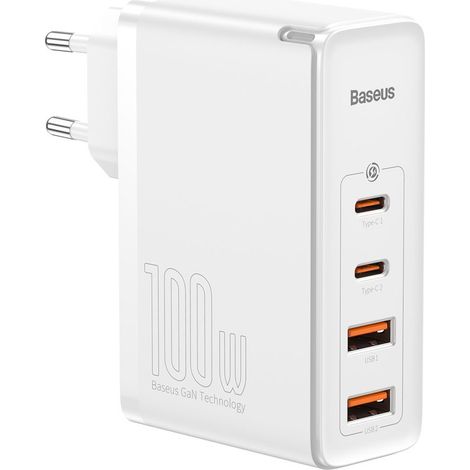 Chargeur rapide USB GaN2 Pro USB-C QC PD 100 W Blanc (1/5)
