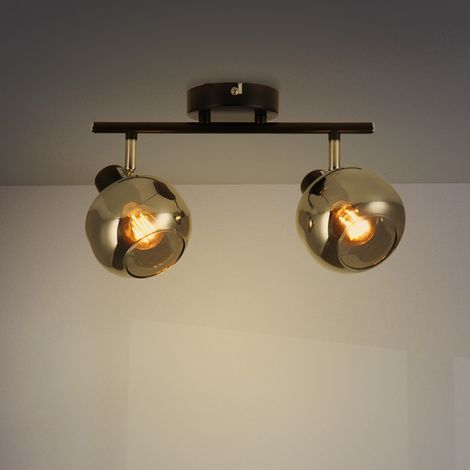 IluminaShop - Lampara de Techo Serie Glass 2XE14 (1/3)