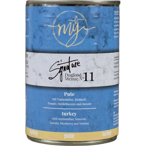 Tacchino 75% con topinambur e broccoli per cani allergie alimentari alimento monoproteico My Signature 820g (1/4)
