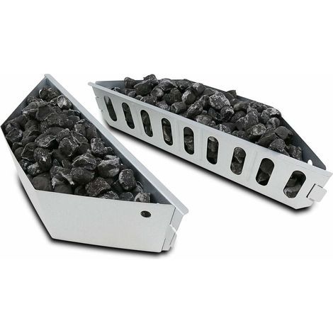 Paniers à Charbon de bois pour Weber 7403, One Touch, Master Touch et tous les autres barbecues à charbon de bois 47 57 67 cm, Char-Basket pour Chaleur directe et Indirecte, Lot de 2 (1/5)
