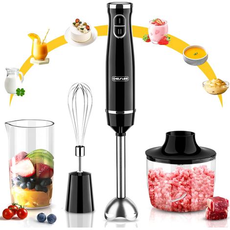 Mixeur Plongeant 5 En 1, Mixeur Plongeant, Mixeur éLectrique, Hachoir Pour Faire Des Smoothies, PuréE Mixer (1/5)