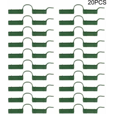 Lot de 20 Clips de Fixation pour Serre Outil de Fixation pour Bche de Jardin Protection Solaire (1/4)