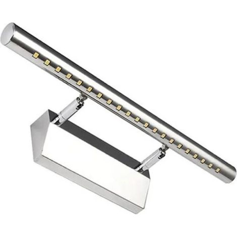 Badezimmer-Wandleuchte mit Spiegel – 21 LEDs – Edelstahl – 5 W (1/5)