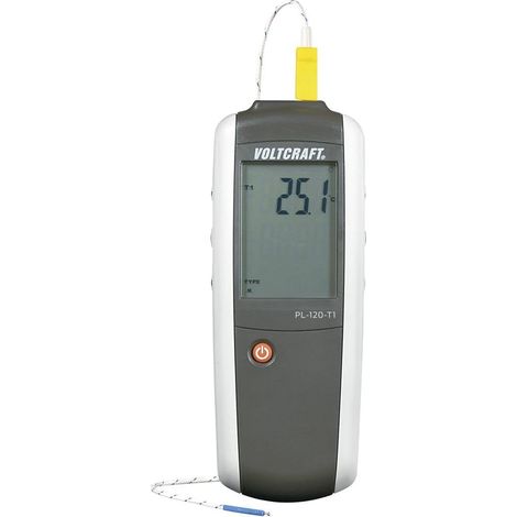 VOLTCRAFT PL-120 T1 Appareil de mesure de température -200 - +1372 °C sonde K, J Q52179 (1/2)