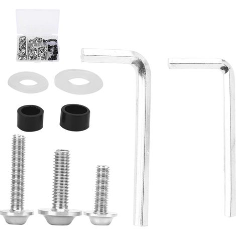 158-teiliges Universal-Verkleidungsschrauben-Dichtungsschlüssel-Set Motorradzubehör Silber (1/5)