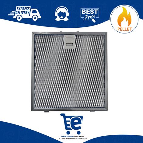 Filtro Metallico per Cappa Compatibile con Falmec, Dimensioni 235x245x8 (mm), High Performance Filter, Pratica Maniglia di Sgancio a Innesti Rinforzati (1/5)