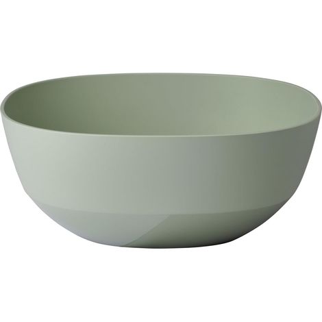 Saladier Silueta - Lavable au lave-vaisselle et résistant au micro-ondes - Plat de service - Plats à tapas - Vaisselle - 3000 ml - Nordic sage (1/5)